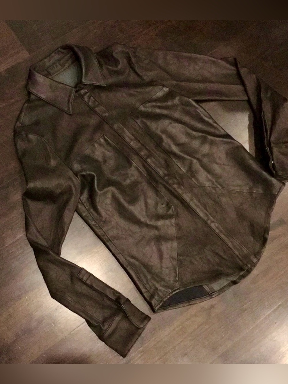 R+A Lamb Leather Shirt